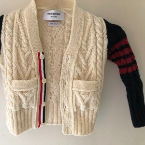 Thom Browne Merino Wool Cable Knit Sweater